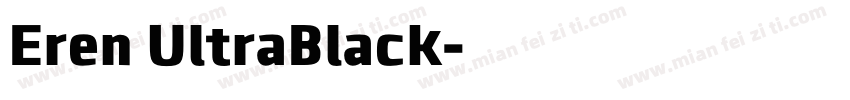 Eren UltraBlack字体转换